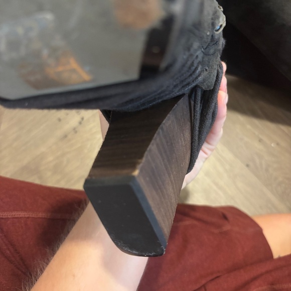 Dolce Vita Over the Knee Gray Suede Boots with Cord Detail around Heel - Picture 11 of 11